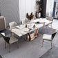 Glam 1/2/5/7 Pieces Dinette Set Sintered Stone Dining Room Set Clearhalo 'Dining Room Sets' 'Dining Tables & Seating' 'dining_room_set' 'Furniture' 'furniture_dining_room_set' 'Kitchen & Dining Furniture' 1200x1200_70278fb1-4b4c-4439-80dc-4859709066cf