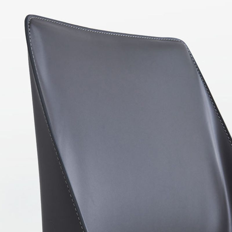 Modern Leather Dining Chairs Metal Armless Dining Chair for Home Use Clearhalo 'Dining Chairs' 'Dining Tables & Seating' 'dining_chair' 'furn' 'furn_dining_chair' 'Furniture' 'Kitchen & Dining Furniture' 1200x1200_70293ad9-5c4b-4eda-b956-bbd2f3ce3b3d