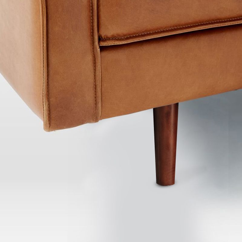 Faux Leather 85"High Square Arm Loose Back Standard Sofa with Pillows Clearhalo 'furn' 'furn_sofas' 'Furniture' 'furniture_sofas' 'Living Room Furniture' 'Sofa' 'sofas' 1200x1200_702999ee-5897-4a39-8fb9-67ee548563ca