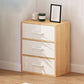 11.81" Wide Modern Accent Chest with Drawers Wooden Chest on Wheels