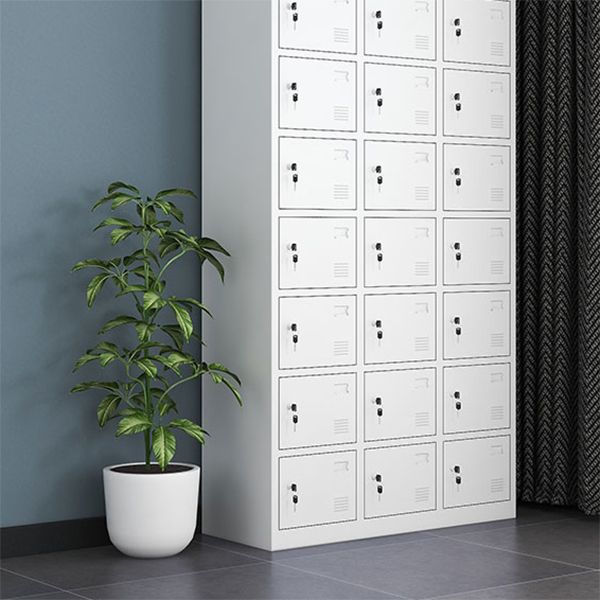 Metal Wardrobe Cabinet Contemporary Hinged Wardrobe Closet for Home Clearhalo 'Armoires & Wardrobes' 'armoires_wardrobes' 'Bedroom Furniture' 'furn' 'furn_armoires_wardrobes' 'Furniture' 1200x1200_702e51ac-5798-467d-b383-04109d8911b0