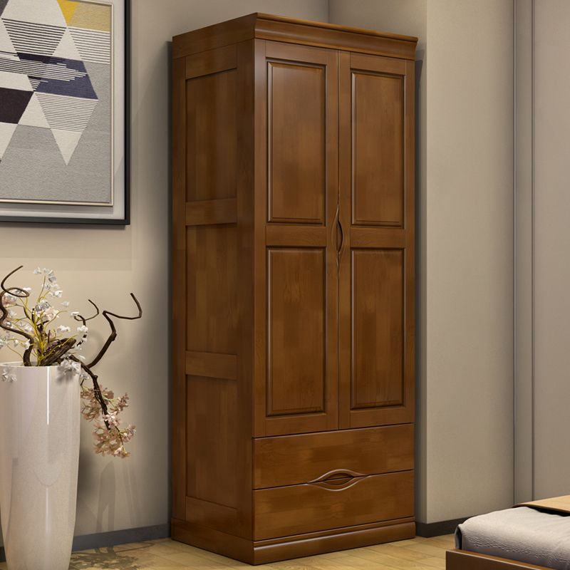 Armoire traditionnelle en caoutchouc avec tiroirs armoire finale mate pour la maison