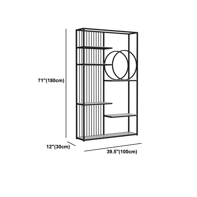 70.87"H Bookshelf Glam Style Open Back Bookcase for Home Office Study Room Clearhalo 'Bookcases' 'furn' 'furn_bookcases' 'Furniture' 'furniture_bookcases' 'kitchen' 'kitchen_bookcases' 'Living Room Furniture' 'Office Furniture' 1200x1200_703328e5-c067-4171-b7ac-8945d63b476e