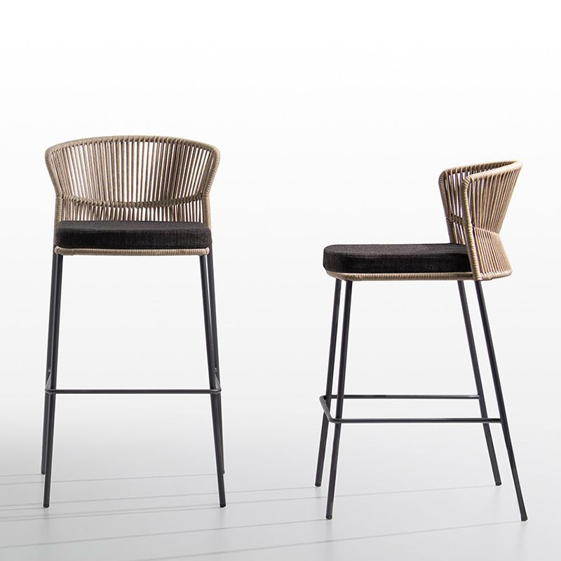 Industrial Bar Stool Upholstered Backrest Counter Stool for Dining Room Clearhalo 'Bar Furniture' 'Bar Stools' 'bar_stools' 'furn' 'furn_bar_stools' 'Furniture' 'Kitchen & Dining Furniture' 1200x1200_70333ac7-ef36-4c79-bb3c-e3887b455b90