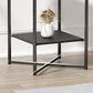 Modern Round Glass Top End Table Cross Legs Sofa Side Table with Shelf Clearhalo 'Coffee & Accent Tables' 'End & Side Tables' 'end_side_tables' 'furn' 'furn_end_side_tables' 'Furniture' 'Living Room Furniture' 1200x1200_7033bca3-f27f-4e0b-aede-47d4c4588ff7