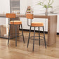 Modern Backrest Armless Counter Stool Iron Cafe Bar Stool with Cushion and Pedal Clearhalo 'Bar Furniture' 'Bar Stools' 'bar_stools' 'furn' 'furn_bar_stools' 'Furniture' 'furniture_bar_stools' 'Kitchen & Dining Furniture' 1200x1200_7033ded1-fc6e-43de-8c4f-48b1b5520730