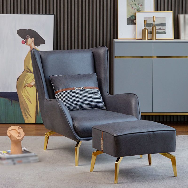 30.31"Wide Wingback Chair with Pillow Back and Basic Four Legs Clearhalo 'Accent Chairs' 'accent_chairs' 'Chairs & Seating' 'furn' 'furn_accent_chairs' 'Furniture' 'Living Room Furniture' 1200x1200_70347550-72a1-453c-8268-7c394e71343c