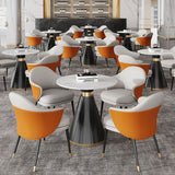 Traditional Luxury Round Dining Table Sintered Stone Table with Black Pedestal Base Clearhalo ' dining_table' 'Dining Tables & Seating' 'Dining Tables' 'furn' 'furn_dining_table' 'Furniture' 'furniture_dining_table' 'Kitchen & Dining Furniture' 'kitchen&dining_furn' 'kitchen' 'kitchen_dining_table' 1200x1200_70353c25-c788-47ac-91d7-2768c4a31ba4