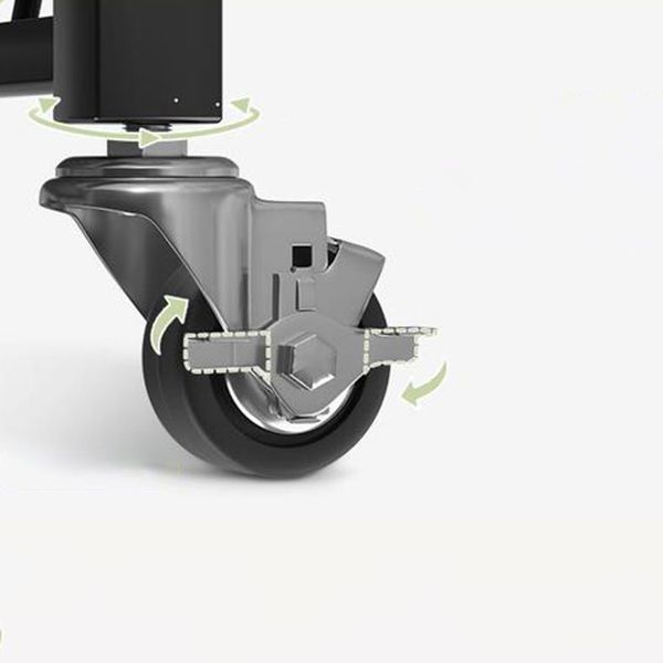 Industrial Open Etagere Bookshelf Steel Bookshelf with Caster Wheels Clearhalo 'Bookcases' 'Furniture' 'furniture_bookcases' 'kitchen' 'kitchen_bookcases' 'Living Room Furniture' 'Office Furniture' 1200x1200_7035771e-680d-42a4-a56f-b813395b4081