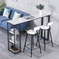 Industrielles Pub-Ess-Set, 1/2/3-teilig, Barhocker und Tisch-Set