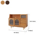 Solid Wood Modern Style Sideboard Door and Chair Sideboard for Kitchen Clearhalo 'buffet_sideboard' 'Buffets & Sideboards' 'furn' 'furn_buffet_sideboard' 'Furniture' 'Kitchen & Dining Furniture' 1200x1200_70382e1d-5b37-457d-9d18-10be94ba0b54