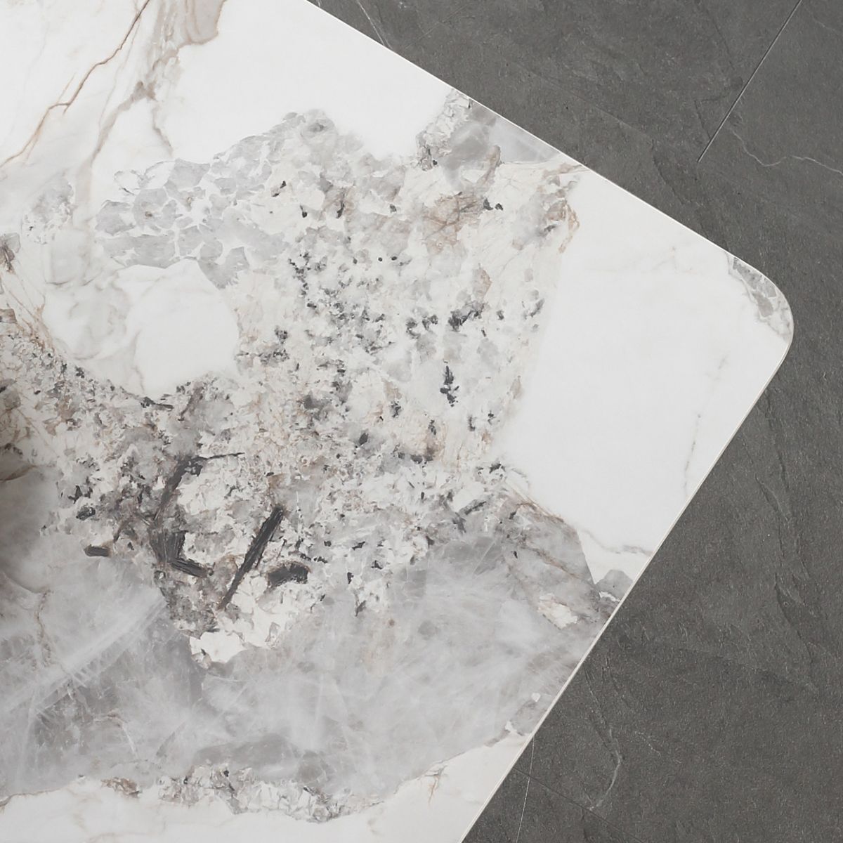 Rectangle 4 Legs Dining Table Modern Sintered Stone Dining Room Table Clearhalo 'Dining Tables & Seating' 'Dining Tables' 'dining_table' 'furn' 'furn_dining_table' 'Furniture' 'Kitchen & Dining Furniture' 1200x1200_703884ff-b129-42ac-af45-1a44585756ae