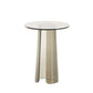 Contemporary Round Side End Table, Clear Pedestal End Table for Living Room Clearhalo 'Coffee & Accent Tables' 'End & Side Tables' 'end_side_table' 'end_side_tables' 'furn' 'furn_end_side_tables' 'Furniture' 'furniture_end_side_table' 'Living Room Furniture' 1200x1200_7038c307-ff9b-4d77-b4c4-cc6459d56dc0