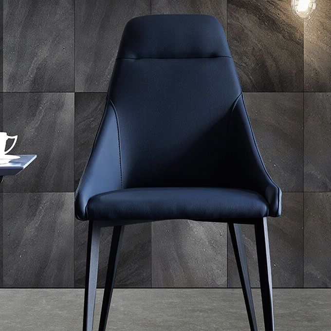 Modern Metal Dining Arm Chair Faux Leather Dining Side Chair for Restaurant Use Clearhalo ' kitchen&dining_furn' 'Dining Chairs' 'Dining Tables & Seating' 'dining_chair' 'furn' 'furn_dining_chair' 'Furniture' 'furniture_dining_chair' 'Kitchen & Dining Furniture' 'kitchen' 1200x1200_70397ea1-c9ed-4949-b9e6-f18dd75b7376