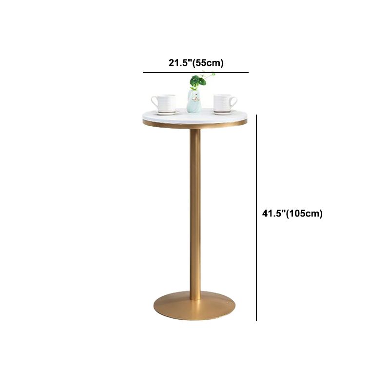 Metal and Wood Set 1/2/3 Pieces Contemporary Round Bar Stool and Table Set Clearhalo 'Bar Furniture' 'furn' 'furn_home_bar_bar_sets' 'Furniture' 'Home Bars & Bar Sets' 'home_bar_bar_sets' 'Kitchen & Dining Furniture' 1200x1200_7039f02f-2593-438c-83b1-67e2a1cebef2