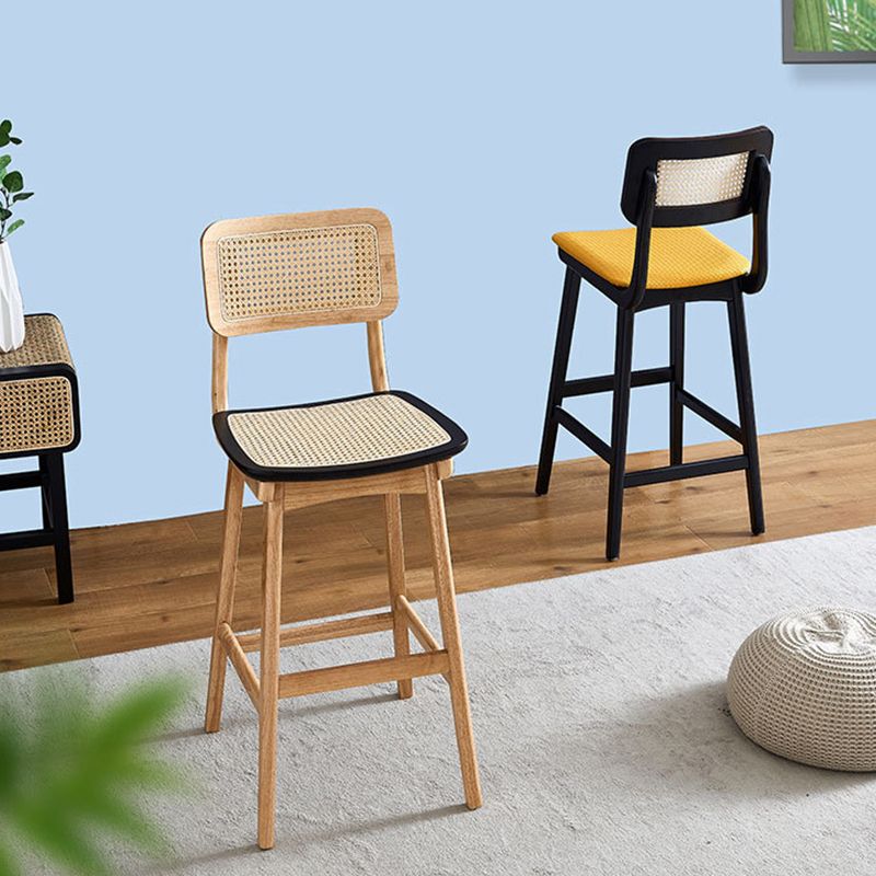 Contemporary Style Bar-stool Wooden Counter Bar Stool for Home Clearhalo 'Bar Furniture' 'Bar Stools' 'bar_stools' 'furn' 'furn_bar_stools' 'Furniture' 'furniture_bar_stools' 'Kitchen & Dining Furniture' 1200x1200_703a3aba-97cd-4b86-b66e-4a2381cb56fa