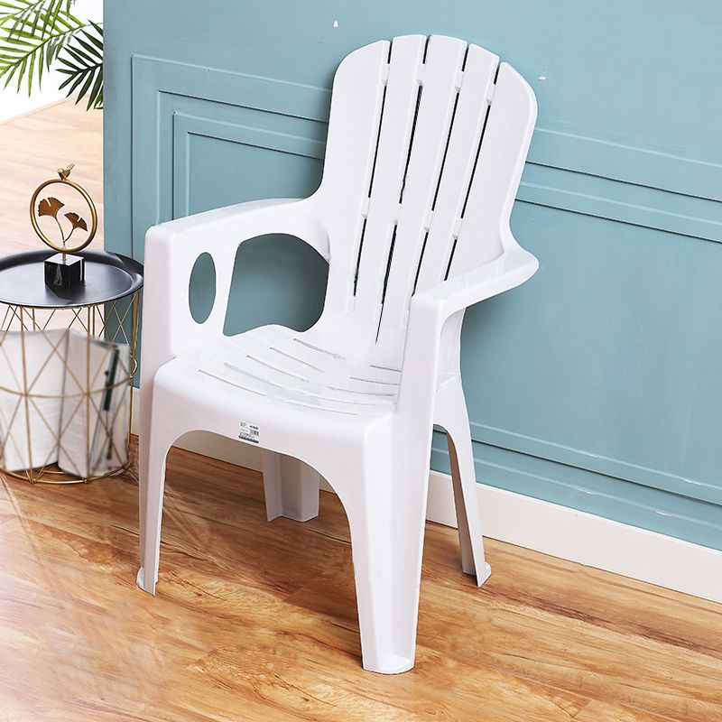 Minimalist Style Dining Arm Chairs Plastic Slat Back Stacking Side Chair for Home Use Clearhalo ' kitchen&dining_furn' 'Dining Chairs' 'Dining Tables & Seating' 'dining_chair' 'furn' 'furn_dining_chair' 'Furniture' 'furniture_dining_chair' 'Kitchen & Dining Furniture' 'kitchen' 1200x1200_703a6bac-fbd0-4914-ad08-34ceb9e03278
