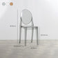 Nordic Open Back Side Chair Plastic Indoor Armless Chair for Dining Room Bedroom