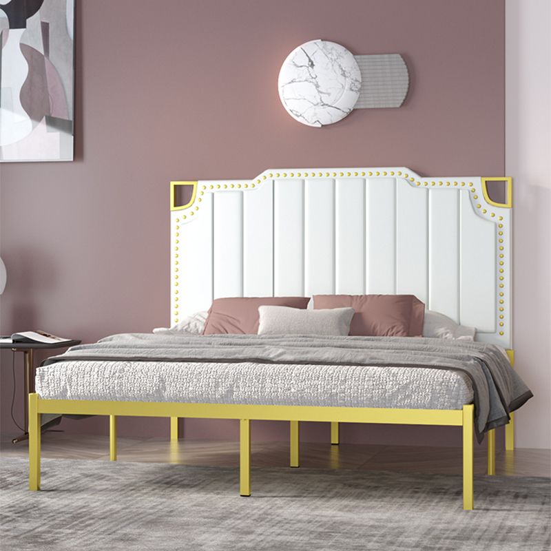 Pannello a tappeto in pelle telaio filo-filo della testiera, 45,27 "H