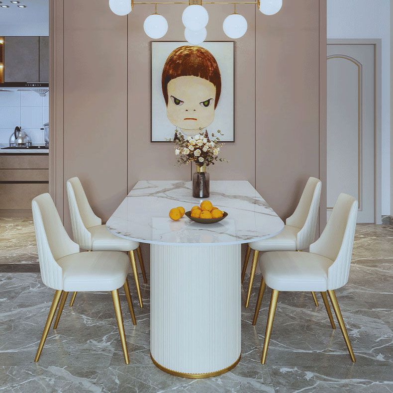 1/2/3/5 Pcs Dining Table Set with Chair Sintered Stone Dining Table Set Clearhalo 'Dining Room Sets' 'Dining Tables & Seating' 'dining_room_set' 'furn' 'furn_dining_room_set' 'Furniture' 'furniture_dining_room_set' 'Kitchen & Dining Furniture' 1200x1200_703f7cbc-dfd5-4eeb-9da7-7ca0f26778d0