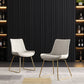 Nordic Style Metal Side Chair Gold Base Side Dining Chair for Bedroom