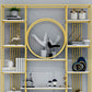 Glam Style Metal Bookshelf Etagere Open Shelf Bookcase for Home Clearhalo 'Bookcases' 'furn' 'furn_bookcases' 'Furniture' 'furniture_bookcases' 'Office Furniture' 1200x1200_7042ddc2-276d-4fa0-96e8-361e9c4b8302