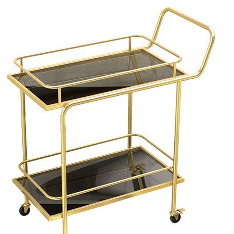 Open Storage Prep Table 27.2"L Modern Home Prep Table with Casters