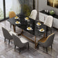 Sintered Stone Table for Restaurant Luxury Dining Table with Trestle Base Clearhalo 'Dining Tables & Seating' 'Dining Tables' 'dining_table' 'furn' 'furn_dining_table' 'Furniture' 'furniture_dining_table' 'Kitchen & Dining Furniture' 'kitchen' 'kitchen_dining_table' 1200x1200_7043b3ab-ecd0-40fb-baa8-74d048dbea71
