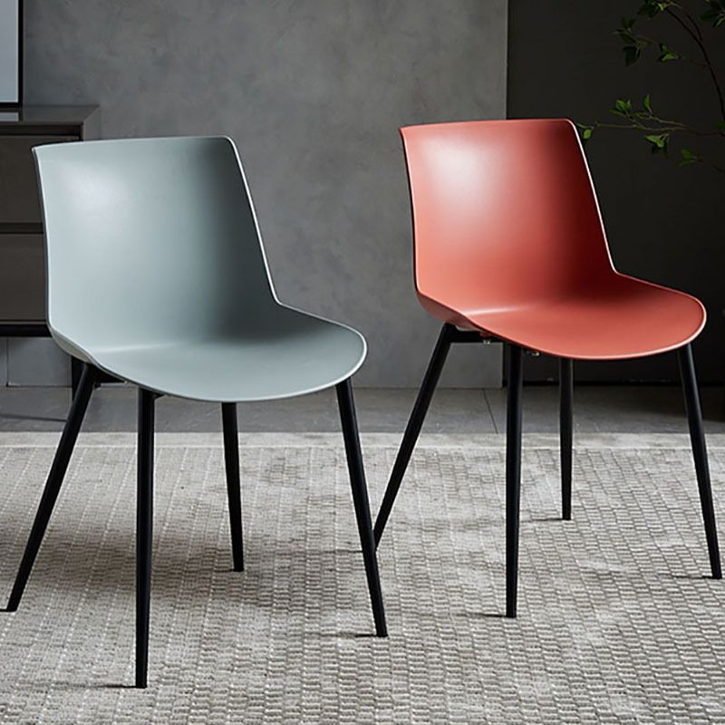 Contemporary Style Dining Chairs Dining Armless Side Chair with Metal Legs Clearhalo ' kitchen&dining_furn' 'Dining Chairs' 'Dining Tables & Seating' 'dining_chair' 'furn' 'furn_dining_chair' 'Furniture' 'furniture_dining_chair' 'Kitchen & Dining Furniture' 'kitchen' 1200x1200_7043e9e2-6578-4ddb-ab45-7b18fabedaca