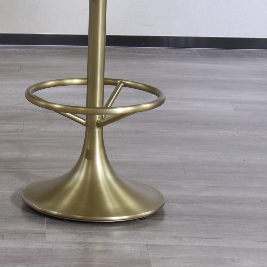 Tabouret de bar rotatif glam rotatif tabouret de comptoir en faux cuir pour la maison