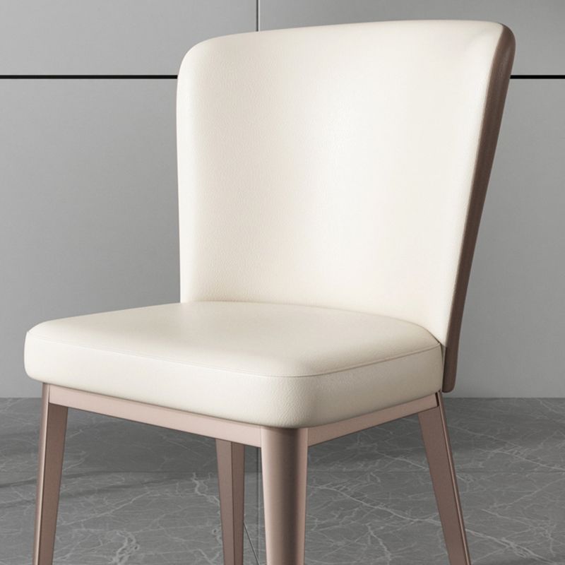 Modern Side Chair Metal Solid Back Dining Room Chair for Kitchen Clearhalo 'Dining Chairs' 'Dining Tables & Seating' 'dining_chair' 'furn' 'furn_dining_chair' 'Furniture' 'Kitchen & Dining Furniture' 1200x1200_7044d8b0-61e4-4732-b1d9-1949cb040031
