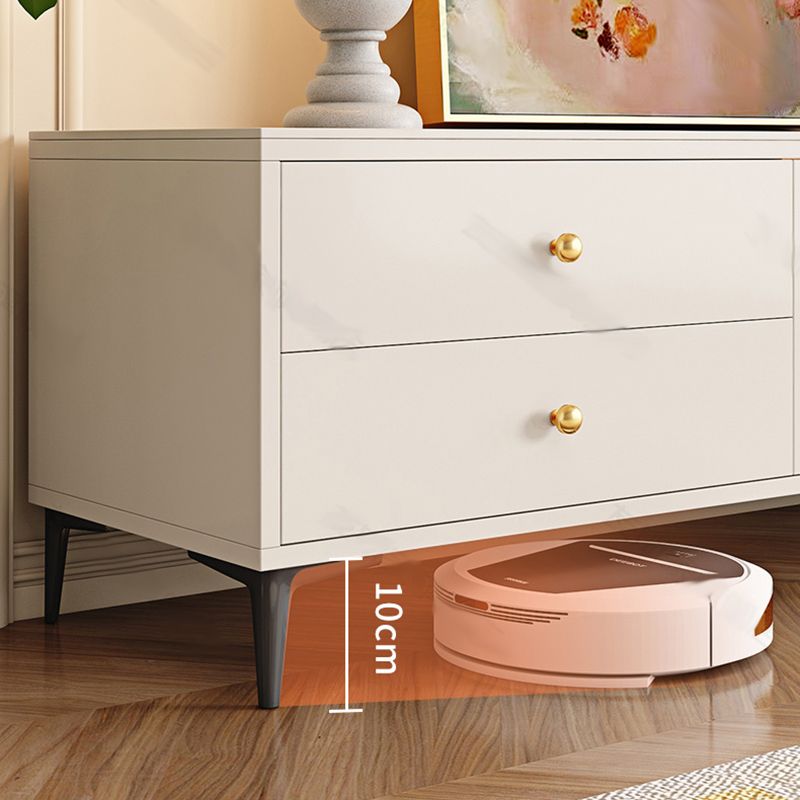 Glam TV Media Console Glass Media Console TV Stand for Living Room Clearhalo 'furn' 'furn_tv_stands_entertainment_centers' 'Furniture' 'Living Room Furniture' 'TV Stands & Entertainment Centers' 'TV Stands & Media Storage Furniture' 'tv_stands_entertainment_centers' 1200x1200_7044ec1f-4b90-4881-a434-9ecc3a59bf07