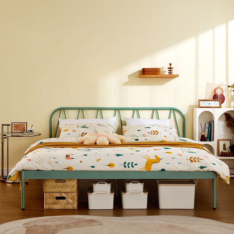 Lit standard Glam Standard Metal Open-Frame avec des jambes en or personnalisées