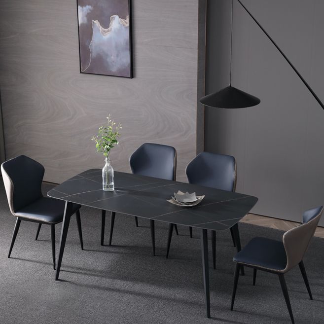 Modern Kitchen Sintered Stone Furniture with Standard Height Compact Dining¬†Room¬†Table¬†Set Clearhalo 'Dining Room Sets' 'Dining Tables & Seating' 'dining_room_set' 'furn' 'furn_dining_room_set' 'Furniture' 'furniture_dining_room_set' 'Kitchen & Dining Furniture' 'kitchen&dining_furn' 'kitchen' 1200x1200_7045aaac-0273-4e0d-9484-737253aa04a8