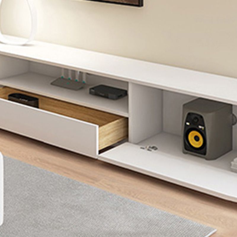 Console TV contemporanea TV White TV con cassetti per soggiorno