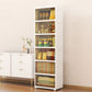 5-Door Storage Cabinet with Legs Contemporary Non-Hanging Armoire