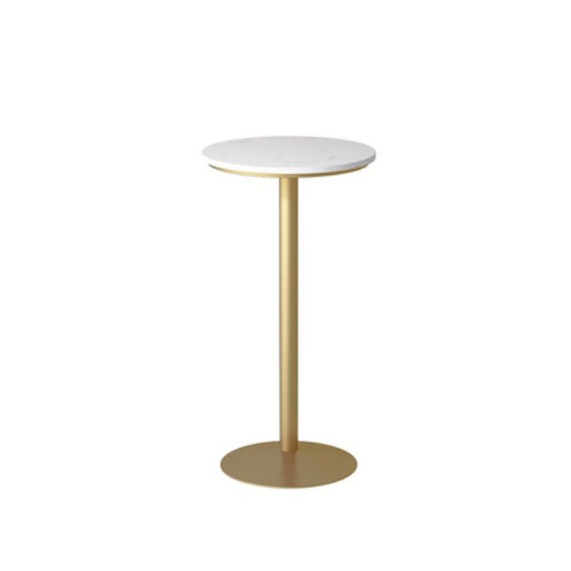 Nordic Marble Bar Table 42-inch Height Gold Metal Base Bistro Table Clearhalo 'Bar Furniture' 'Bar Tables' 'bar_tables' 'furn' 'furn_bar_tables' 'Furniture' 'furniture_bar_tables' 'Kitchen & Dining Furniture' 1200x1200_7048e38c-9c8e-4c50-8878-eaa1a02a97ab