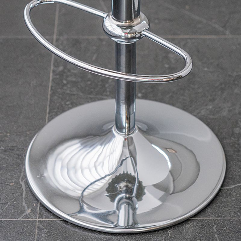 Contemporary Adjustable Backrest Counter High Stool with Metal Base Clearhalo 'Bar Furniture' 'Bar Stools' 'bar_stools' 'furn' 'furn_bar_stools' 'Furniture' 'Kitchen & Dining Furniture' 1200x1200_7048f58d-1020-476c-8319-38ad95bd6732