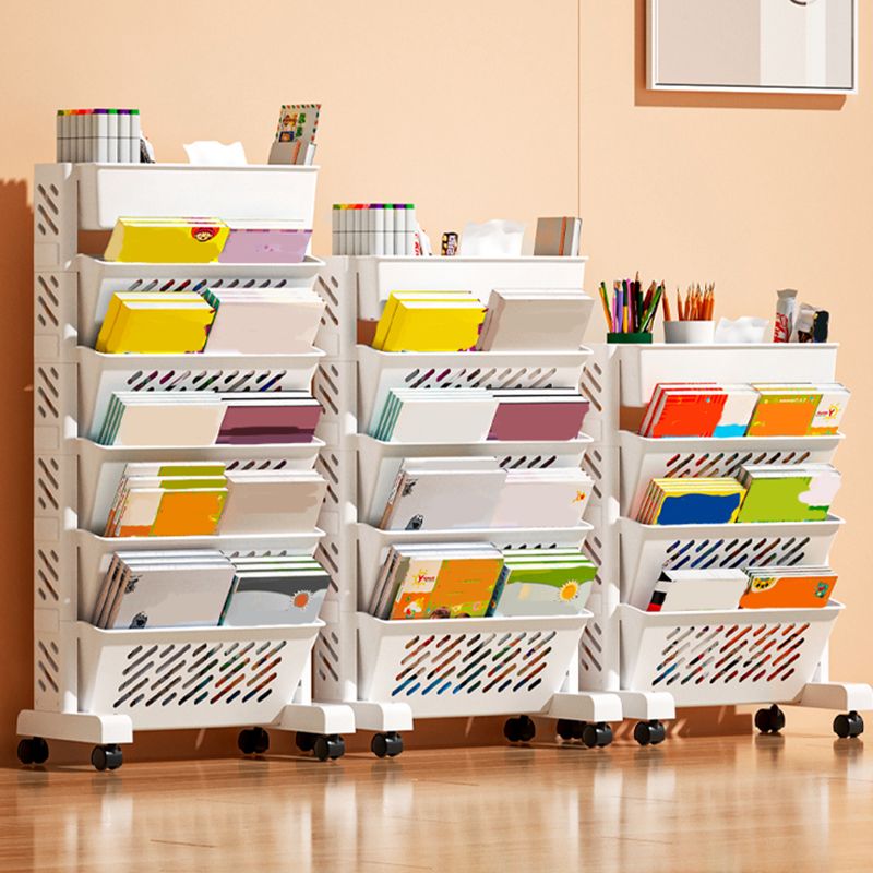 Bibliothèque standard moderne Metal fermé étagère avec roues