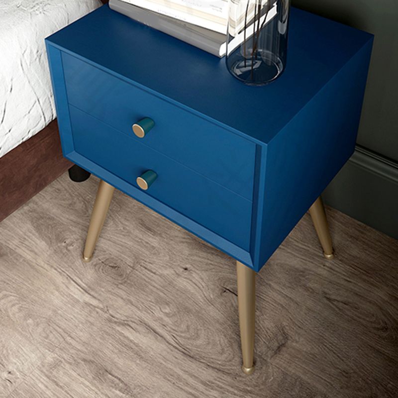 Glam imitazione in legno comodini di stoccaggio gambe incluse comodino da letto