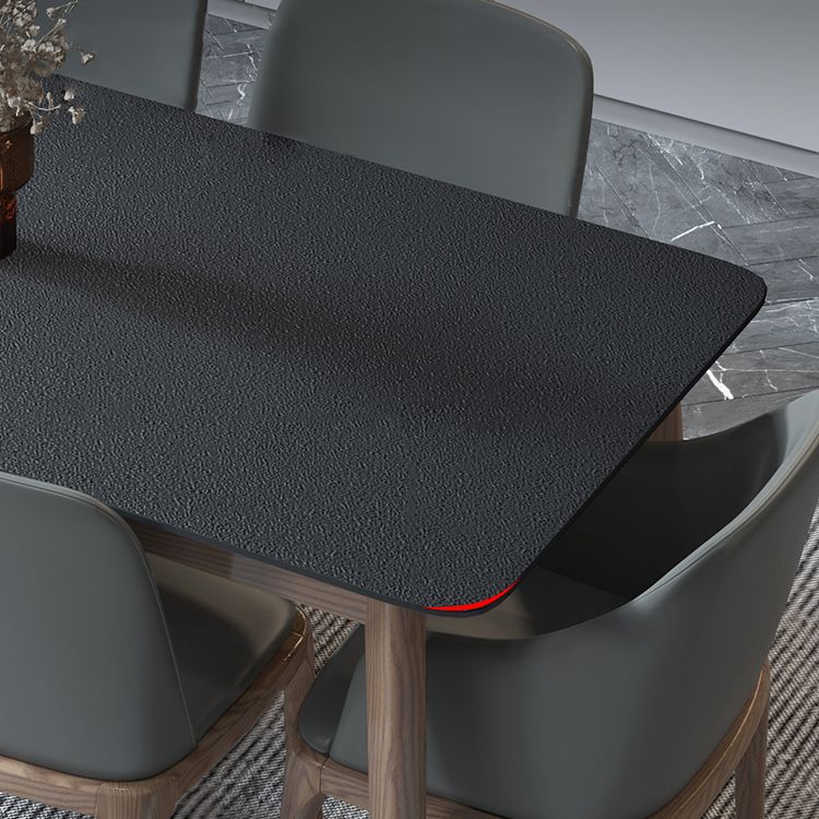 Modern Dining Table with Ash Wood Legs Rectangle Dinette Table Clearhalo 'Dining Tables & Seating' 'Dining Tables' 'dining_table' 'furn' 'furn_dining_table' 'Furniture' 'Kitchen & Dining Furniture' 1200x1200_704bb7dc-cfa1-4044-9c66-d6fea57c5e5c