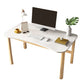 Bureau de bureau en bois de style contemporain Desk de forme de forme irrégulière en rose / vert / blanc