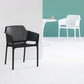 Plastic stapel eetgelegenheid fauteuil glam