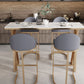 Rectangle Bar Counter Table Glam Style Faux Marble Bar Counter Table for Kitchen