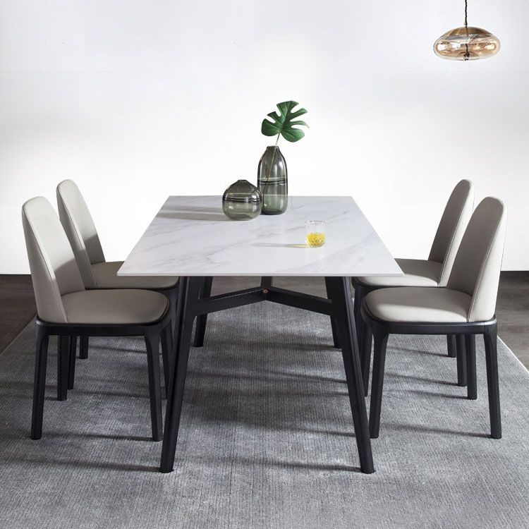 Traditional Wood Dining Armless Chair Leather Dining Side Chair (Set of 2) Clearhalo ' kitchen&dining_furn' 'Dining Chairs' 'Dining Tables & Seating' 'dining_chair' 'furn' 'furn_dining_chair' 'Furniture' 'furniture_dining_chair' 'Kitchen & Dining Furniture' 'kitchen' 1200x1200_704e0877-2dcb-4a07-ba18-2f0eb687e955