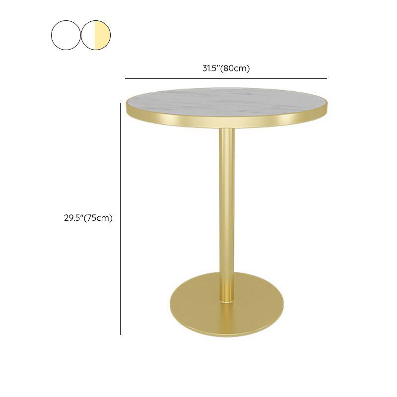 Modern Faux Marble Dining Table White Dinette Table for Home Clearhalo 'Dining Tables & Seating' 'Dining Tables' 'dining_table' 'furn' 'furn_dining_table' 'Furniture' 'Kitchen & Dining Furniture' 1200x1200_704e2527-4b50-4ead-adb2-e94018d89dd7