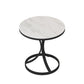 21.6 "Tall Pedestal End Table Modern Stone Top Side Table for Living Room