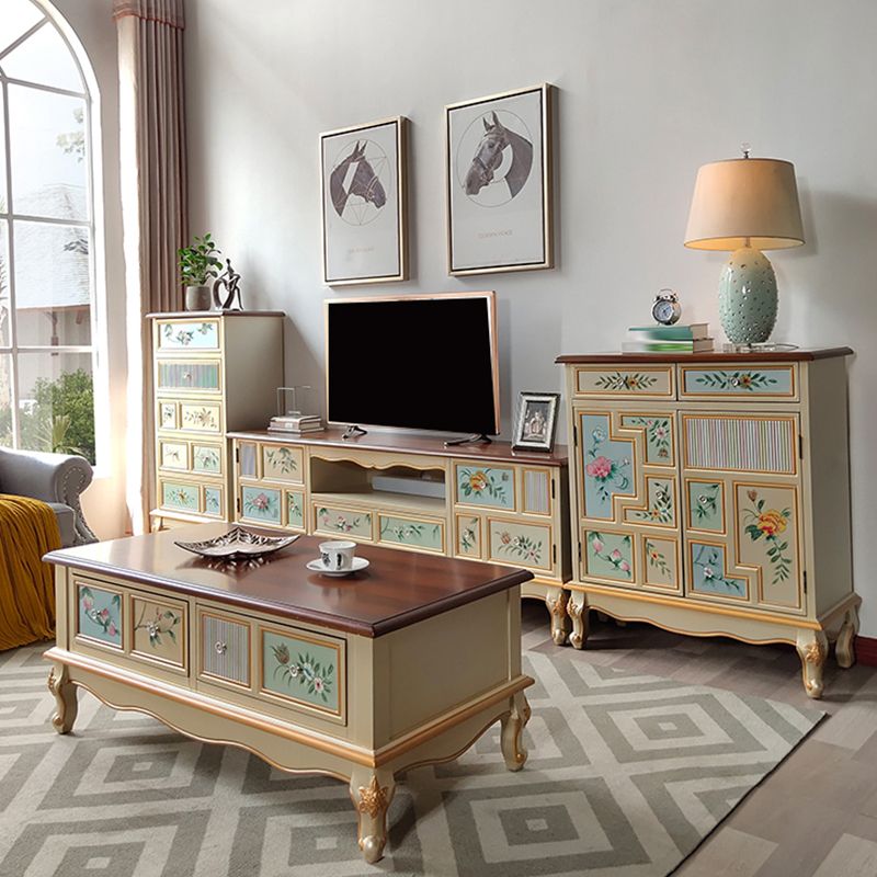 Wooden TV Media Console Glam Media Console TV Stand with 2 Drawers Clearhalo 'furn' 'furn_tv_stands_entertainment_centers' 'Furniture' 'Living Room Furniture' 'TV Stands & Entertainment Centers' 'TV Stands & Media Storage Furniture' 'tv_stands_entertainment_centers' 1200x1200_704e67fa-28f7-4ba6-8958-0c66aaf2ae4e