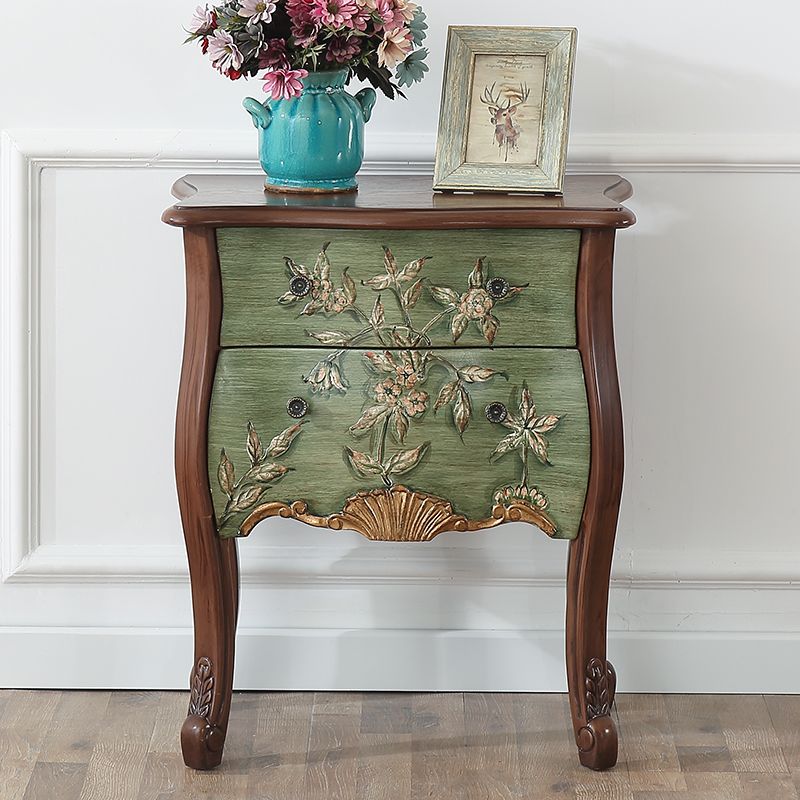 Mobile moderno della metà del secolo Tretwork laterale dipinto a mano