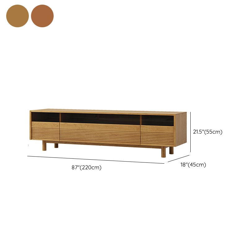 Scandinavian Media Console Wooden TV Console for Living Room Clearhalo 'furn' 'furn_tv_stands_entertainment_centers' 'Furniture' 'Living Room Furniture' 'TV Stands & Entertainment Centers' 'TV Stands & Media Storage Furniture' 'tv_stands_entertainment_centers' 1200x1200_70523642-7473-45d6-8060-f82f5b4fb53c